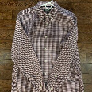 ORVIS ACTIVE FIT MENS BUTTON DRESS SHIRT- (LARGE)